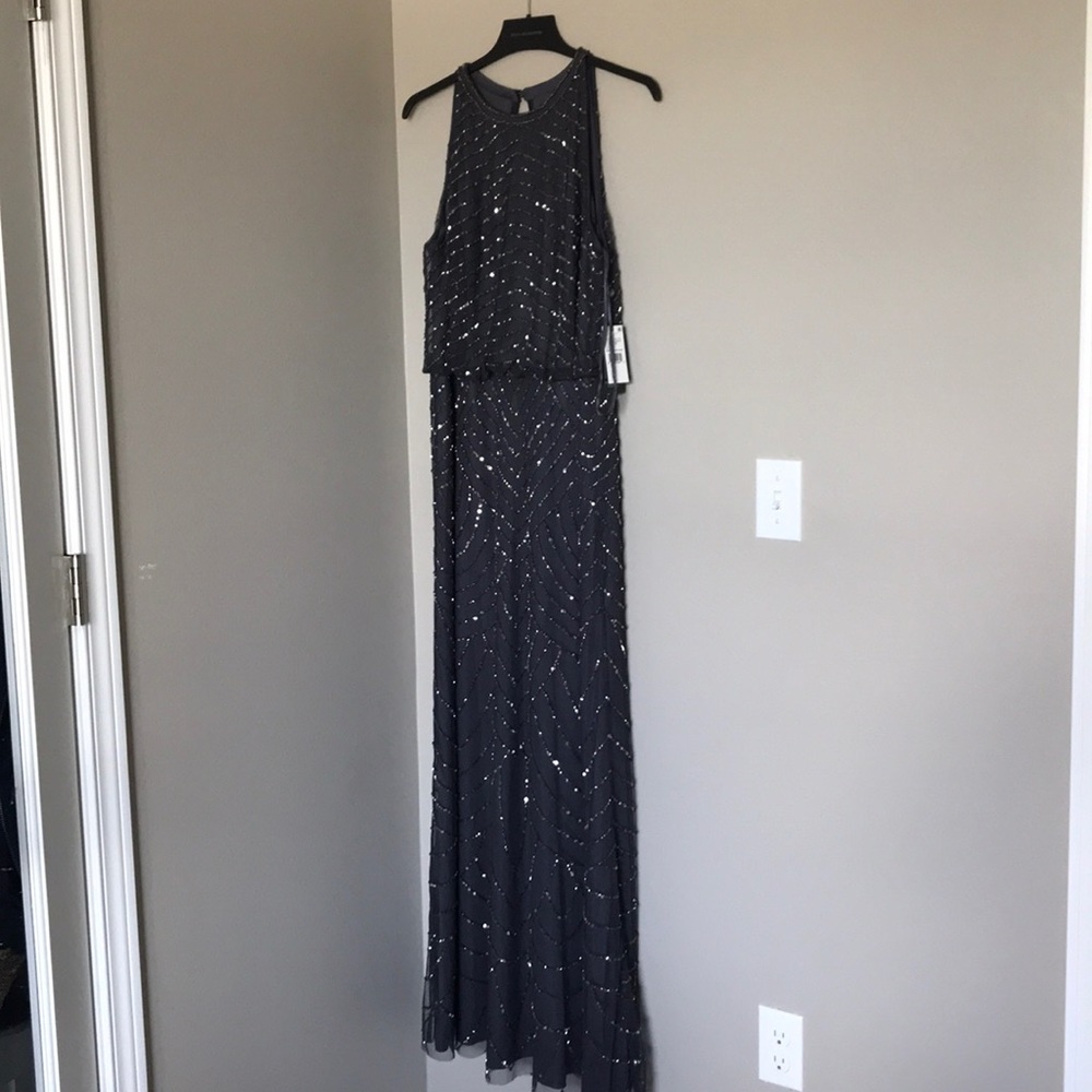 Size 16 Adrianna Papell Beaded Bridesmaid Dress